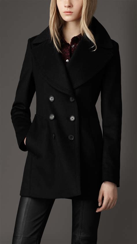 burberry wool peacoat